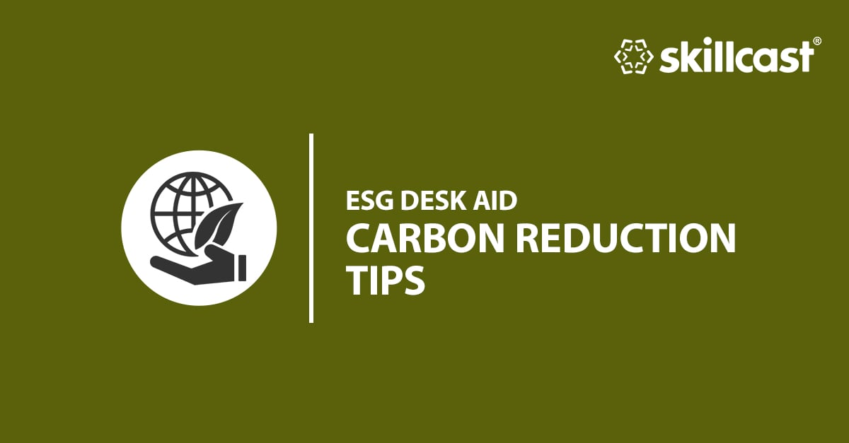 Carbon reduction tips