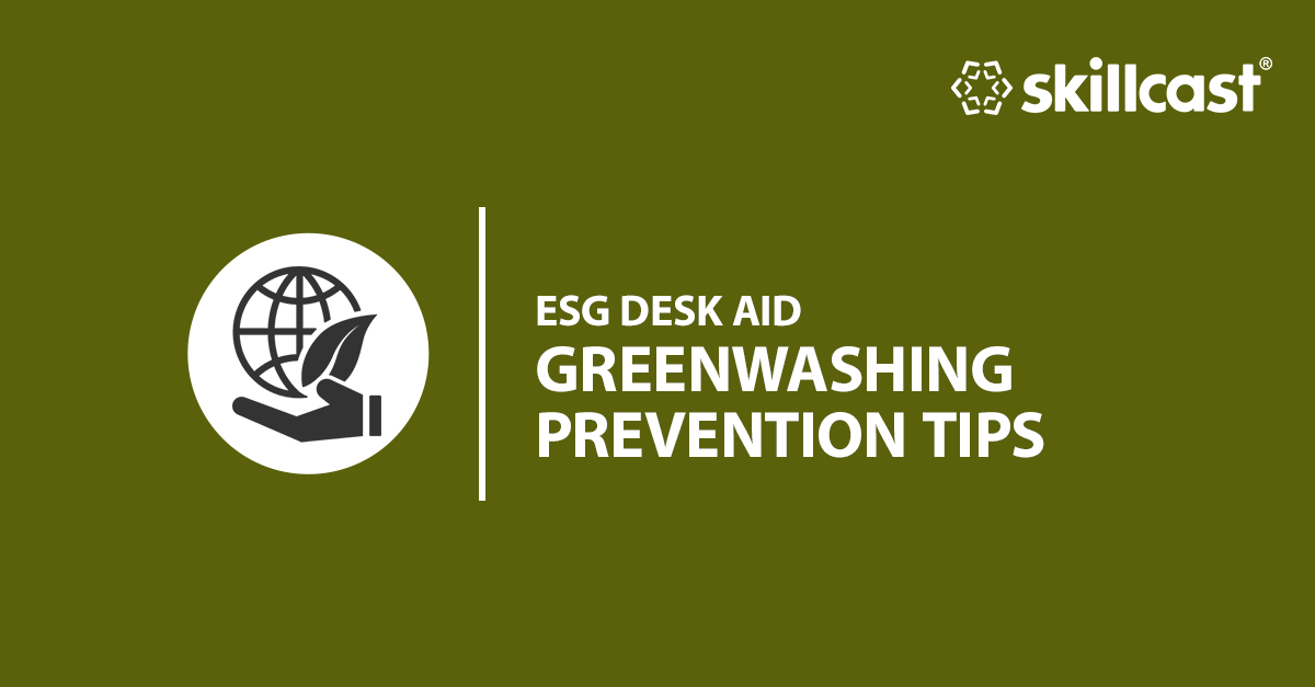 ESG greenwashing prevention