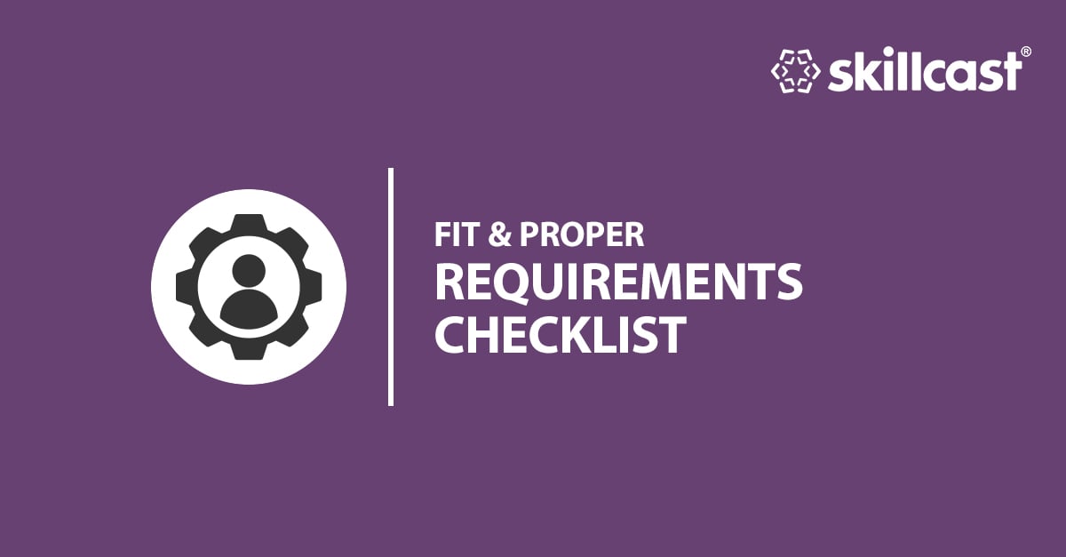 Fit & Proper Requirements Checklist