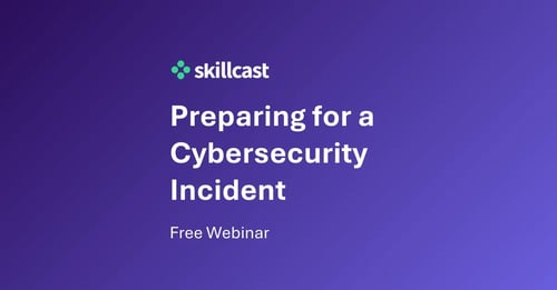 Webinar: Preparing for a cybersecurity incident
