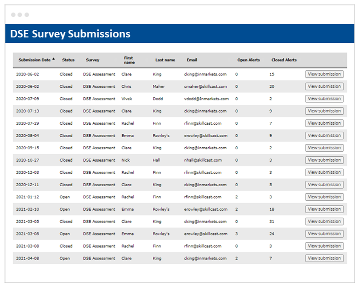 DSE Survey Submissions
