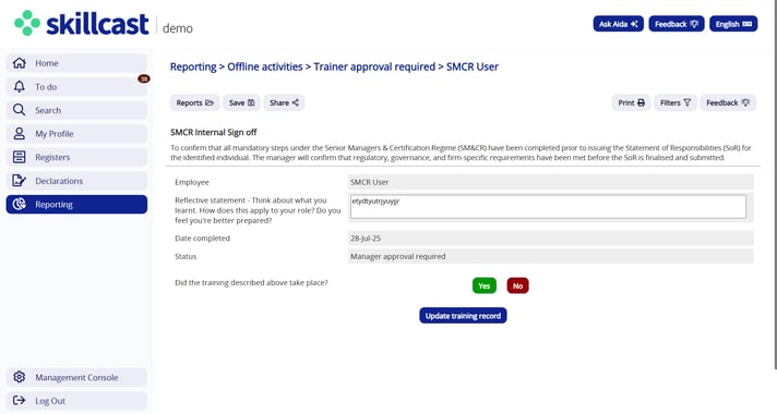 T360 Offline Activity Approval