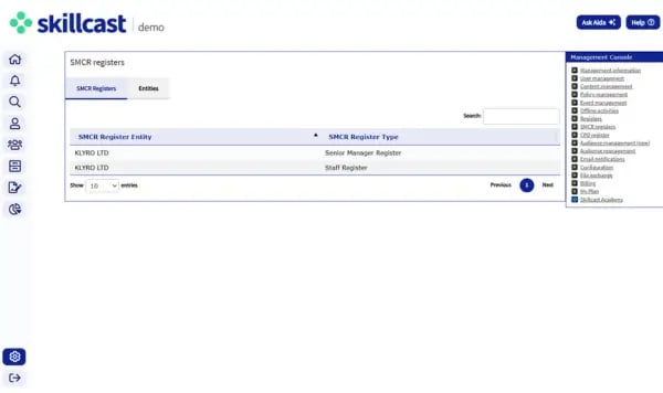 SMCR Registers
